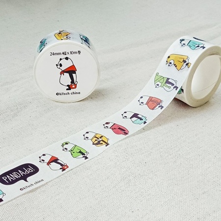KITSCHパンダのマスキングテープ
