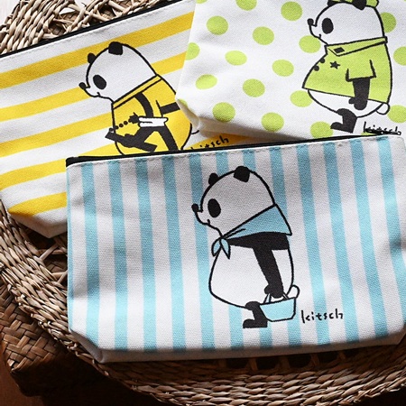 KITSCHパンダのポーチ