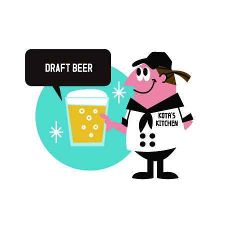 KITSCHお店のPOPに KOTA's Kitschen